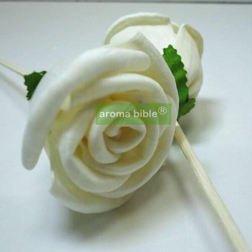 1000 pcs /lot Handmade sola wood flowers for fragrance diffuser and home decor with 12cm Rope or rattan reed sticks Top quality
