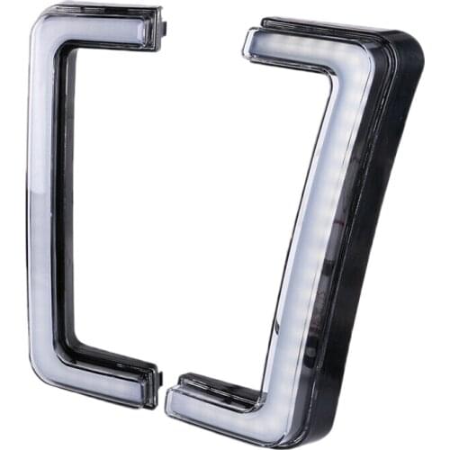 2Pcs Car Grill Switchback LED White DRL Amber Turn Signal Lights for Ford F150 2009-2014