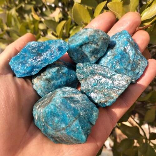 500g Natural Apatite Rough Stones Blue Crystal Phosphorite Agustite Chakra Healing For Yoga Meditation Gifts Fengshui Decoration