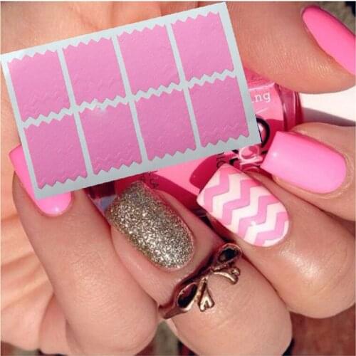 DIY Multiple Use French Nail Tapes False Tips Nail Art Decorations Vinyl Guides Strip Nail Decals Sticker Stencil B0800