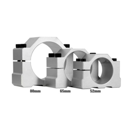 1PC 52mm 65mm 80mm Spindle Motor Brackets /clamp with screws for CNC 0.3kw 0.4kw 0.5kw 0.6kw 0.8kw 1.5kw 2.2kw machine spindle