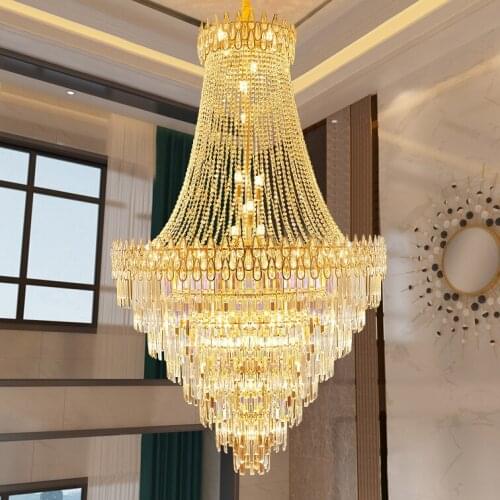 Modern Crystal Chandelier LED Light American Luxury Crystal Chandeliers Lights Fixture Commercial Home Indoor Lighting Dia100cm