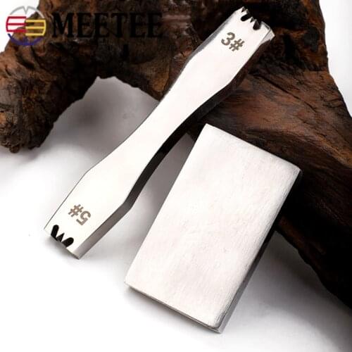 Meetee 1set 3# 5# Steel Alloy Zipper Tooth Removal Tool Code Loading Zip Tooth Removal Pliers DIY Manual Leather Tool Accessory