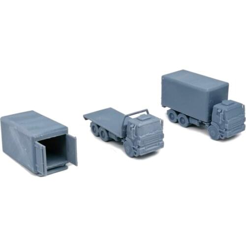 Outland Models Railroad Scenery Cargo Truck Set 1:87 HO Scale