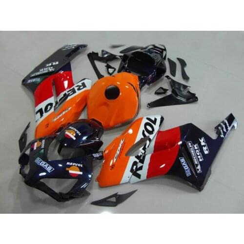 Motorcycle Fairing kit for HONDA CBR1000RR 04 05 CBR 1000RR 2005 2004 cbr1000rr ABS Red orange black Fairings set+7gifts HS05