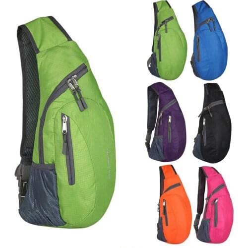 Unisex Chest Bag Pack Waterproof Travel Sport Nylon Crossbody Shoulder Sling Bags Men Women SNO88