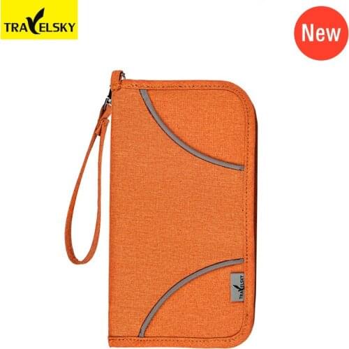 Travelsky New RFID Wallet Women Passport Cover Holder Bag for business multi-function credit card Men protect Wallets