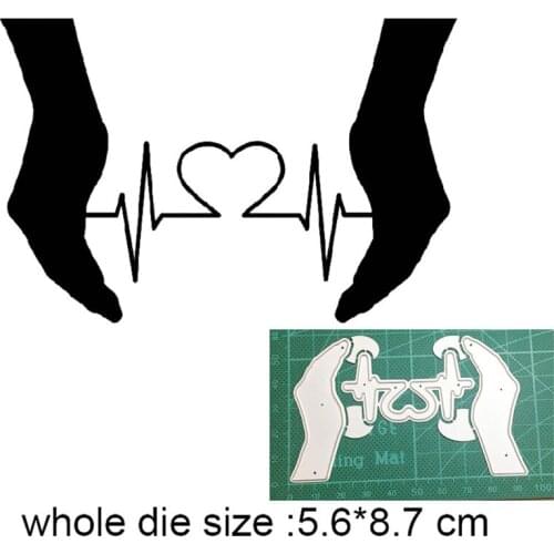 Craft dies Metal cutting dies cut die mold love gesture decoration Scrapbook dies knife mould blade punch stencils dies new 2021