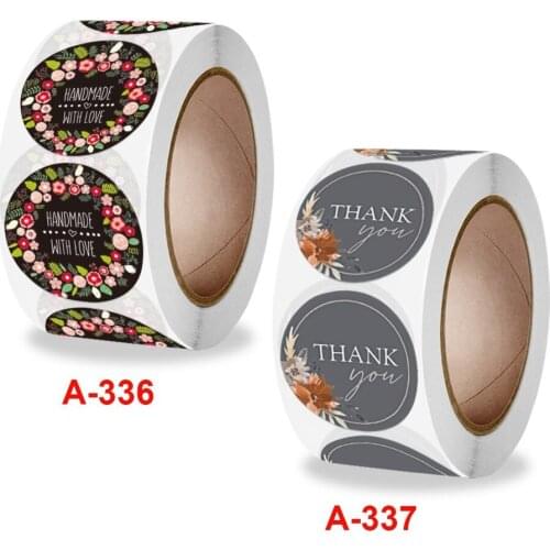 Rolled copperplate paper baking sticker label 500pcs / roll