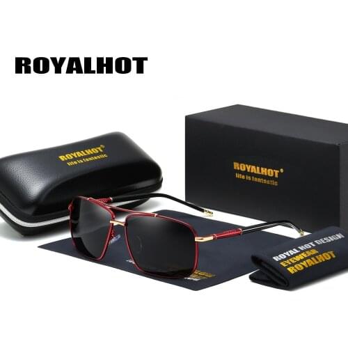 RoyalHot Men Women Polarized Alloy Square Frame Sunglasses Driving Sun Glasses Shades Oculos masculino Male 900130