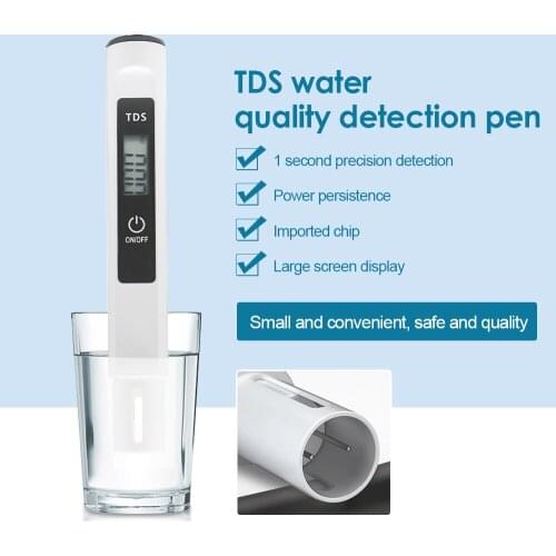 TDS-M3 Water pen 3V Detection Portable Pools Digital Water Quality Monitor Multifunctional Water Purity Temperature Meter