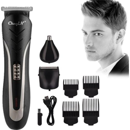 All In One Hair Trimmer Mens Kids Professional Beard Nose Hair Clipper Electric Shaver Razor Rechargeable Hair Grooming Kit 51