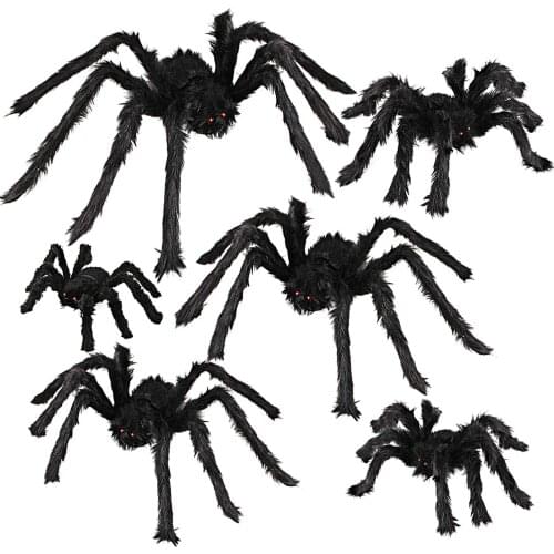 1Pcs Halloween Spider Decorations, Realistic Hairy Spiders , Scary Spider Props for Indoor, Outdoor and Yard Creepy Decor