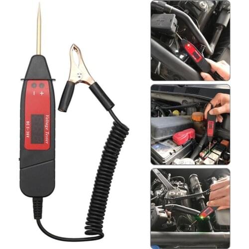 Universal 5-36V LCD Digital Circuit Tester Voltage Meter Pen Car Circuit Scanner Power Probe Automotive Diagnostic Tool