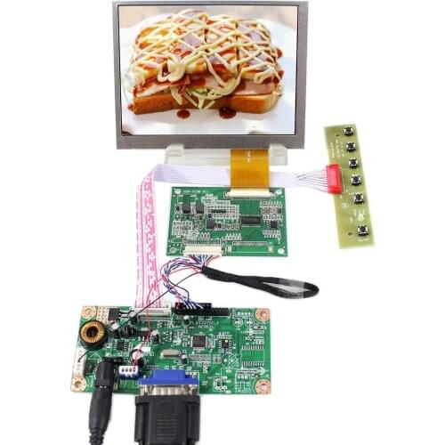 VGA LCD Controller Board With 5.6inch 640X480 AT056TN52-V3 LCD Screen