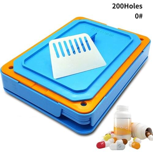 #0-200 Hole ABS Blue Capsule Filling Plate Filling Machine Manual Capsule Medicine Capsule Production DIY Herb