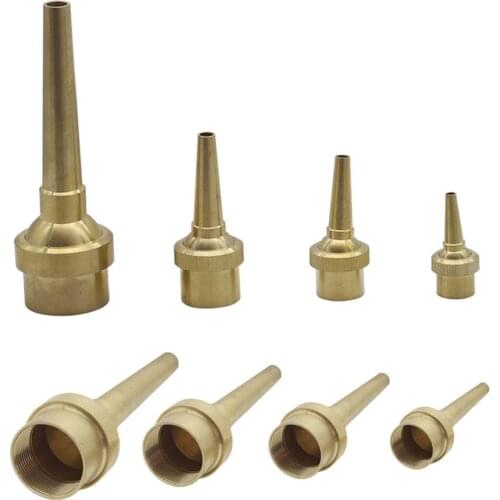 1/2" 3/4" 1" 1.5" Ornamental Brass Straight Jet Fountain Nozzles Garden Landscape Radial Water Column Adjustable Sprinklers