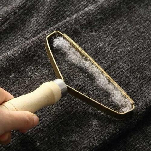 1pcs Pet hair cleaning brush Portable Manual Lint Remover Sofa Clothes Cleaning Lint Brush Stainless steel fluff cleaning tools