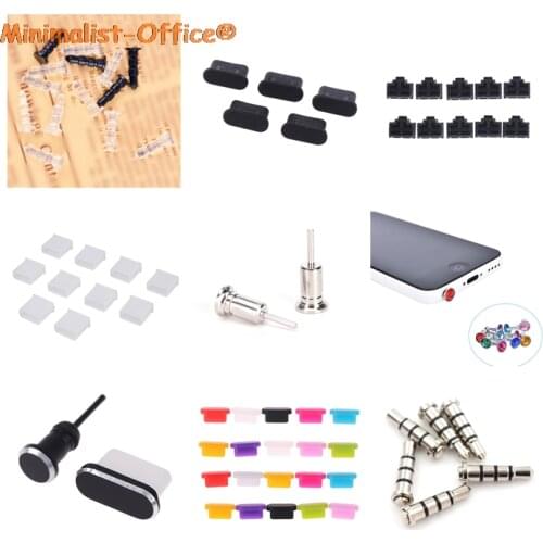 10pcs Plastic Dust Plug 3.5mm Earphones Phone Accessories DIY Phone Pendant Parts For Iphone For Samsung Dustproof Plug Caps