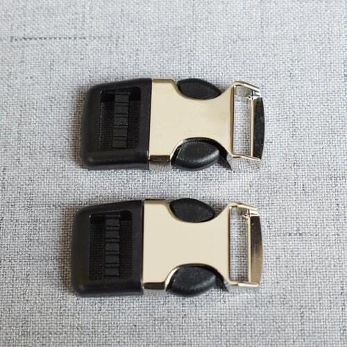 10 Pcs/Pack 15mm Metal Plastic Release Belt Buckle For Bag Backpack Pet Dog Collar Necklace Bracelet Garment Sewing