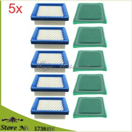 5x Air Filter For Tecumseh 36046 36634 740061C OH 95 195 OHH50-OHH65 VLV 50 55 60 66 VLXL50 VLVXL55 VLV126 Vector World 4 & 5HP