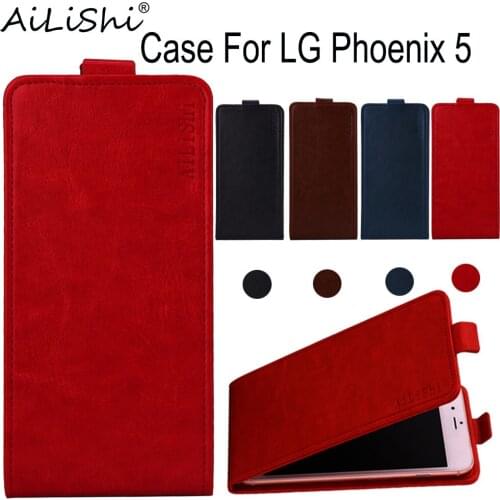 AiLiShi Case For LG Phoenix 5 Luxury Flip Top Quality PU Leather Case LG Exclusive 100% Phone Protective Cover Skin+Tracking