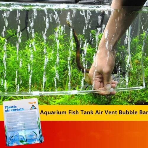 Aquarium Fish Tank Accessories Curtain Plastic Air Vent Bubble Bar Release Diffuser Set akvaryum dekor aceesorios para acuarios