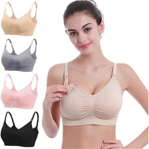 Breastfeeding Cotton Maternity Nursing Bra Sleep Bras For Feeding Pregnant Women Breathable Underwear Soutien Gorge Allaitement