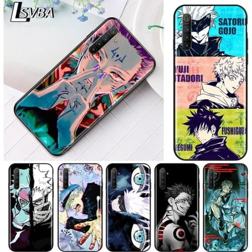 Cartoon Anime Jujutsu Kaisen For OPPO Reno 5 4Z 4SE 4F 4 3 ACE 2F 2Z 2 Z 10X zoom A PRO Plus Lite 5G 4G Black Soft Phone Case