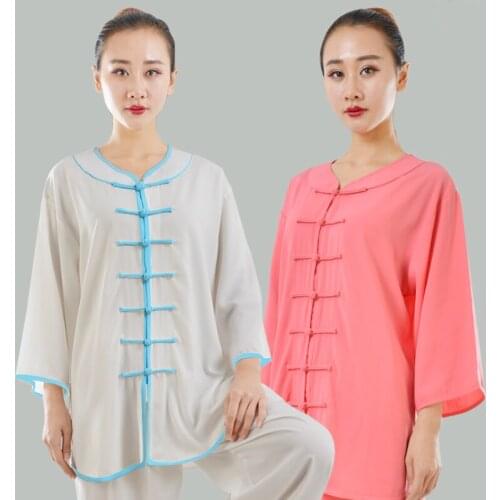 Dead Tree Summer Boxing Clothing Low Lead In Sleeve Short Sleeve Cotton Increase Silk Tai Serve A Martial Performance Serve