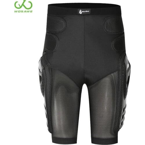 WOSAWE Breathable Motorcycle Shorts Pants Hip Protection Armor Downhill MTB Bike Ski Sports Hockey Motocross Protective Gear