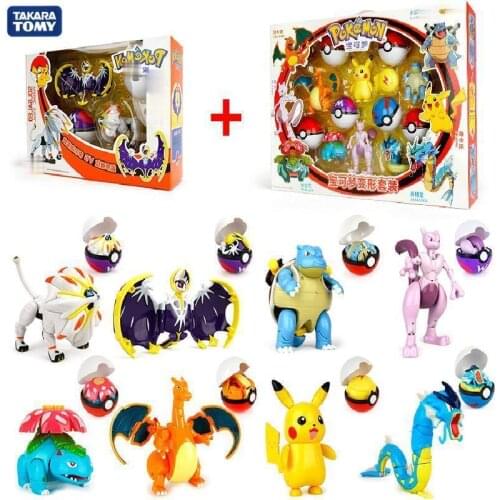 Original Takara Tomy Pokemon Pikachu Blind Box Ball Toy Anime Figurine Pokemon Figures Cute Anime Image Childrens Toy