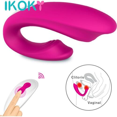 IKOKY Bendable Clitoris Vagina Stimulator Vibrator Wireless Remote Control Sex Toys for Women Couple Share G-spot Vibrator