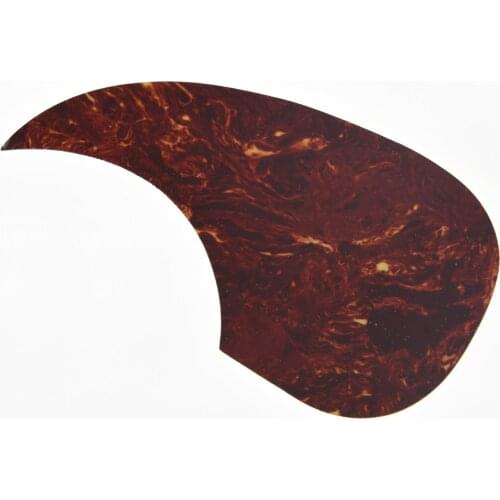 KAISH Teardrop Style Acoustic Guitar Pickguard Adhesive Scratch Plate Vintage Tortoise