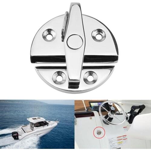 Hatch Round Turn Button Marine Grade Stainless Steel 316 Boat Door Cabinet Latch Round Boat Twist Lock Hardware Accessories