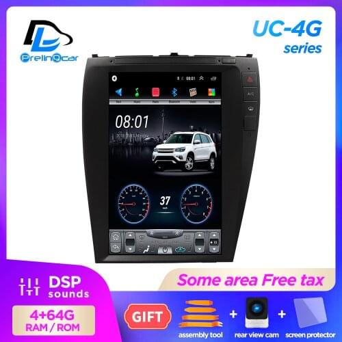 12.8 inch 4G Lte 32G ROM Vertical screen android 9.1 multimedia video radio player for lexus ES240 ES350 06-12 navigation stereo