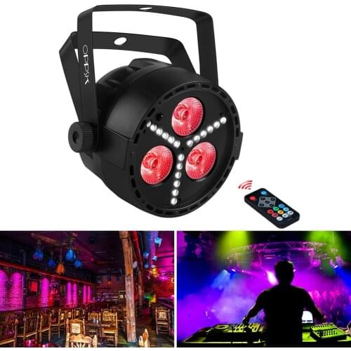 【On Sale】Stage Par Lights with RGB/UV Full Colors+SMD Strobe Lights or Home Wedding Party