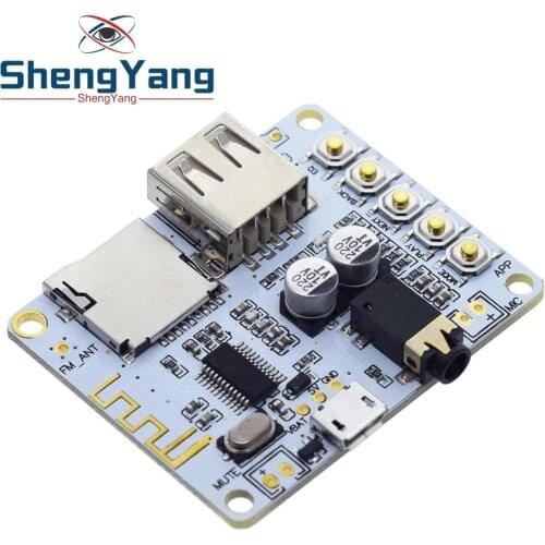 Bluetooth Audio Receiver board with USB TF card Slot decoding playback preamp output A7-004 5V 2.1 Wireless Stereo Music Module