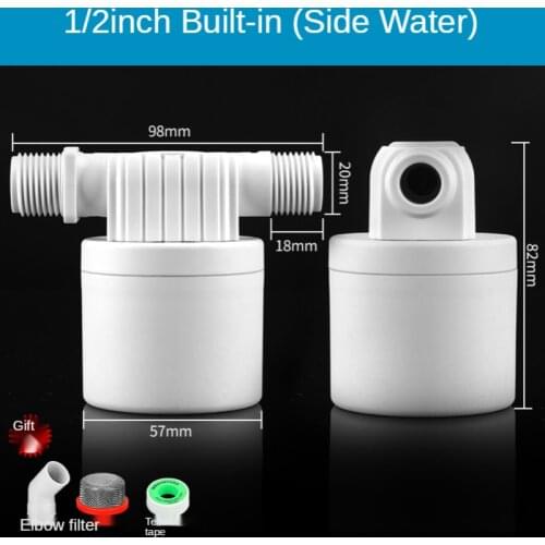 1" Float Valve Switch Aquarium Water Changer Flow Control Valve Water Tank Water Level Controller Automatic Water Replenishment