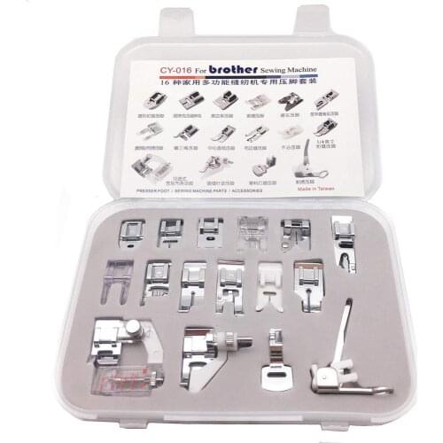 Sewing Machine CY-016 Set Snap-on Presser Feet set for Low Shank Brother, Singer, Viking, Janome, Simplicity,7YJ48