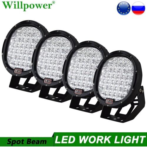 Offroad Car Bumper 9 inch 225W Headlight Spotlight For Jeep JK Chevy 4RUNNER SUV 4WD 4X4 Truck Pickup LED Work Light Fog Lamps