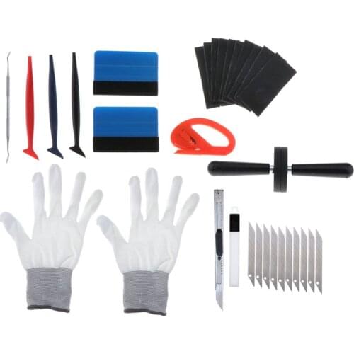 9 In 1 Scraper Window Tinting Felt Auto Film Tuck Wrap Application Tool