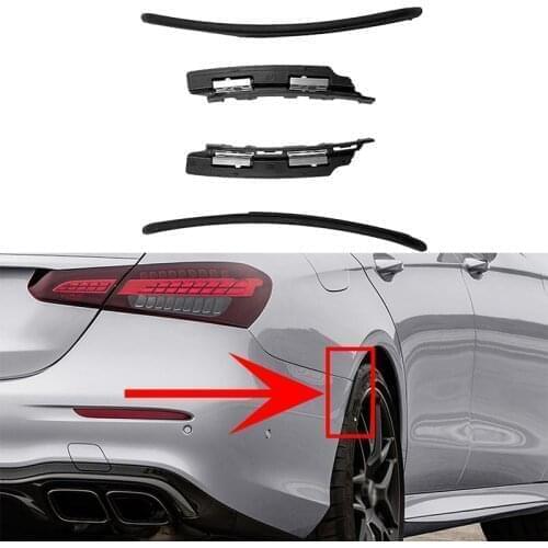 Car Rear Wheel Fender Flare Extension Wheelbrow Lip For Mercedes Benz W213 E200 E250 E300 E400 E53 E63 E43 AMG Sedan 2016-2022
