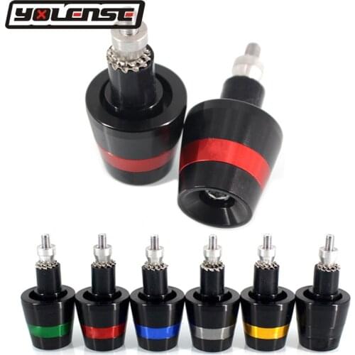 Universal 7/8'' 22mm CNC Motorcycle Handle bar Grips Ends Caps Accessories For Suzuki SV1000 GSF1200 GSX1300 GSX1300R GSXR1000