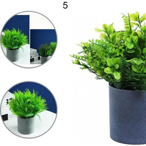 Vintage Wear-resistant Plastic Garden Fake Potted Plant Decor for Backyard