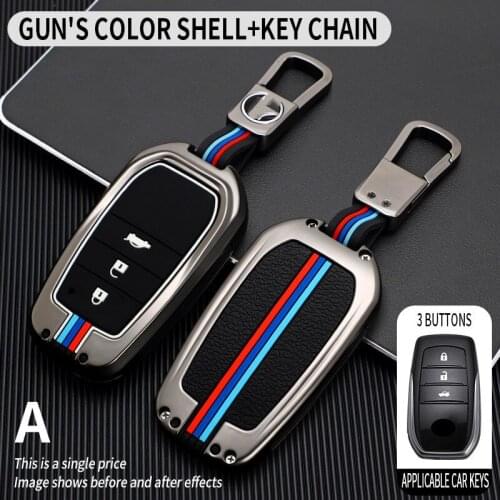 High quality New car key case shell Full cover For Crown Highlander new Camry RAV4 Carola Leling Prado 2020 Accessories
