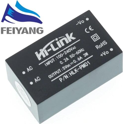 1pcs HLK-PM01 AC-DC 220V to 5V mini power supply module,intelligent household switch power supply module
