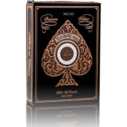 2set Waterproof Poker Golden Back Matt Finish Golden Plastic Playing Cards Texas Holdem Poker Casino Golden Edges Playing Cards