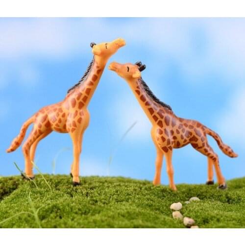 5pcs/lot Moss Micro Landscape Decoration Materials Wholesale Giraffe DIY Cute Lovely Giraffe Doll KS 042