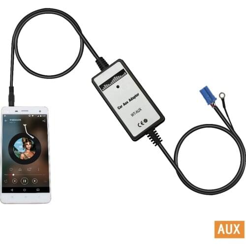 Moonet Car Audio AUX Adapter 3.5mm AUX interface CD Changer for Volkswagen Golf T5 Passat Skoda Spuerb Octavia Seat QX013